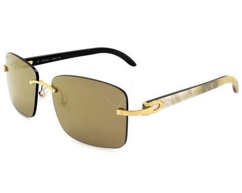 cartier buffalo sunglasses detroit|cartier glasses genuine horn.